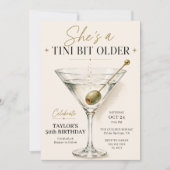 彼女はちょっと大人 Martini 50歳の誕生日 招待状 (正面)