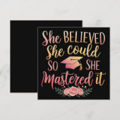 彼女はできると信じたので、それをマスターした 招待状 (正面/裏面)