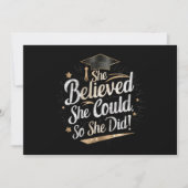 彼女はできると信じたので、卒業した 招待状 (正面)