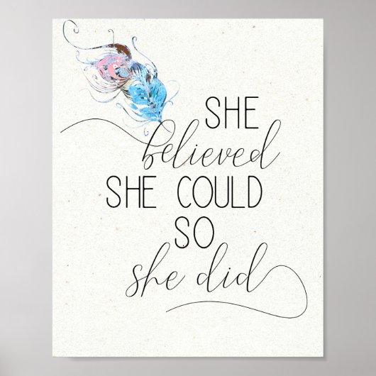 彼女はできると信じたので、実行した　感動的 ポスター (正面)