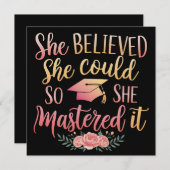 彼女はできると信じたので、彼女はそれをマスターした 招待状 (正面/裏面)