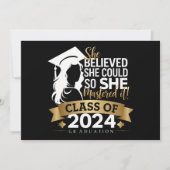 彼女はできると信じたので、2024 年に習得した 招待状 (正面)