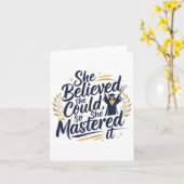 彼女はできると信じたので、2025年を極めた カード (黄色い花)