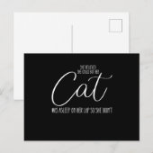 彼女はできると信じていたが、猫がHの上で眠っていた ポストカード (正面/裏面)