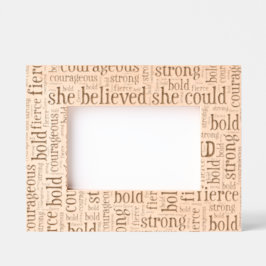 彼女はできると信じていた 現代風 卒業の名言 レーザー彫刻フレーム