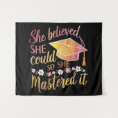 彼女はできる と信じたので、ついに習得した タペストリー (正面(横))