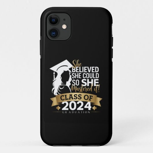 彼女はできる と信じて マスターした 2024 Case-Mate iPhoneケース (裏面)