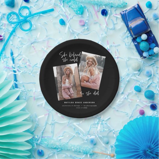 彼女はで信じきるだけ卒業した  ペーパープレート (パーティー)