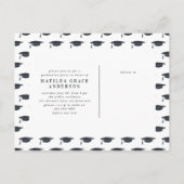 彼女はで信じきるだけ卒業パーティーをした インビテーションポストカード (裏面)