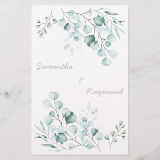 彼女はどこにいた?グリーンリーユーカリプタスシャワーゲームカード チラシ (裏面)