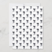 彼女はどちらが好き？ ウェディングシャワーのゲームカード 招待状 (裏面)