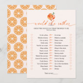 彼女はどちらを好む?カクテル ブライダルシャワーゲーム 招待状 (正面/裏面)