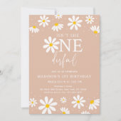 彼女はなんて素敵なの ボーホー ダイシー ファースト バースデー 招待状 (正面)