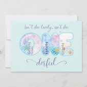 彼女はなんて素敵なの！ 女の子の1歳の誕生日 招待状 (裏面)