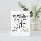 彼女ははがきを固執した ポストカード (スタンド正面)