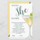 彼女はむしろエレガントブライダルゲーム招待状 (正面/裏面)