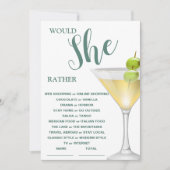 彼女はむしろエレガントブライダルシャワー 招待状 (正面)