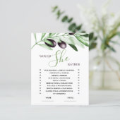 彼女はむしろオリーブの枝のブライダルシャワーゲーム (スタンド正面)