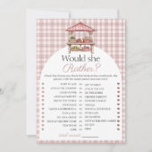 彼女はむしろカントリーマーケットブライダルのゲームカードを望む 招待状 (正面)