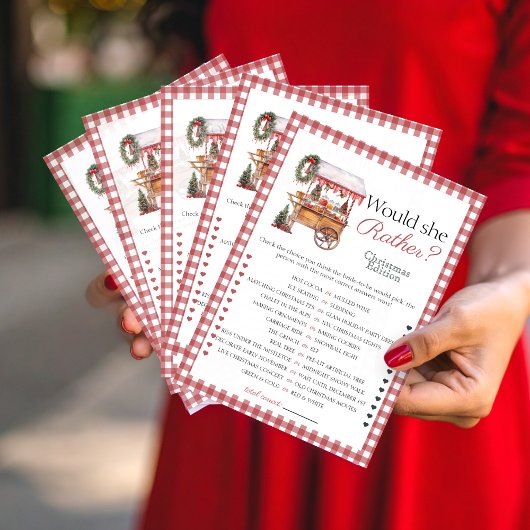 彼女はむしろカントリーマーケットブライダルのゲームカードを望む 招待状