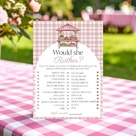 彼女はむしろカントリーマーケットブライダルのゲームカードを望む 招待状