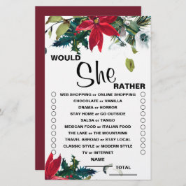 彼女はむしろクリスマスフローラブライダルゲーム