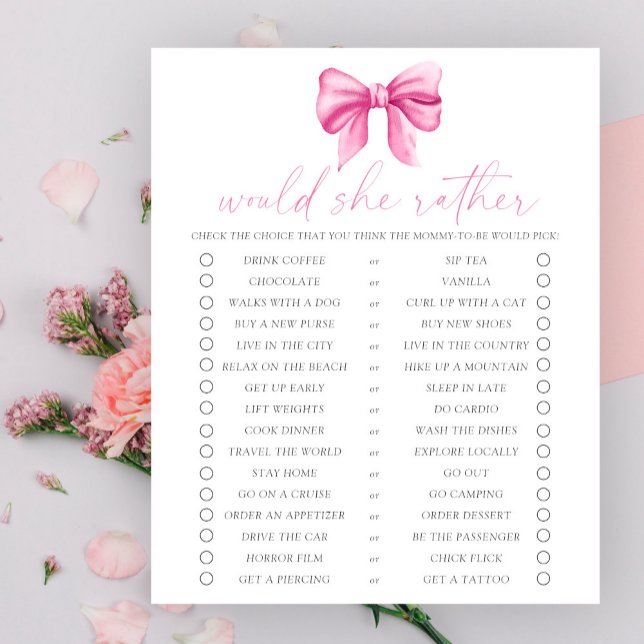 彼女はむしろゲームに弓の赤ちゃんシャワー (クリエイターアップロード済み)