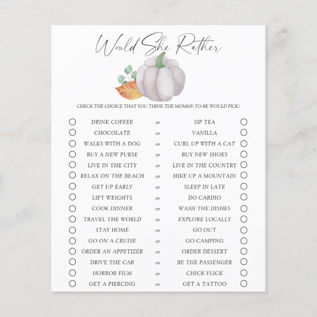 彼女はむしろゲーム – 白いカボチャ –  (正面)