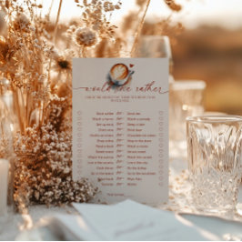 彼女はむしろコーヒーブライダルシャワーゲーム