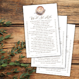 彼女はむしろコーヒー秋ブライダルシャワーゲーム