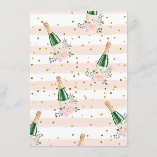 彼女はむしろシャンパンのフローラパーティーゲーム エンクロージャーカード (裏面)