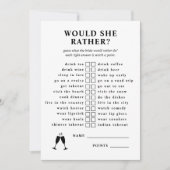 彼女はむしろシャンパンのブライダルシャワーゲーム 招待状 (正面)