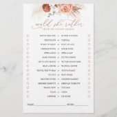 彼女はむしろテラコッタのフローラブライダルゲーム (正面)