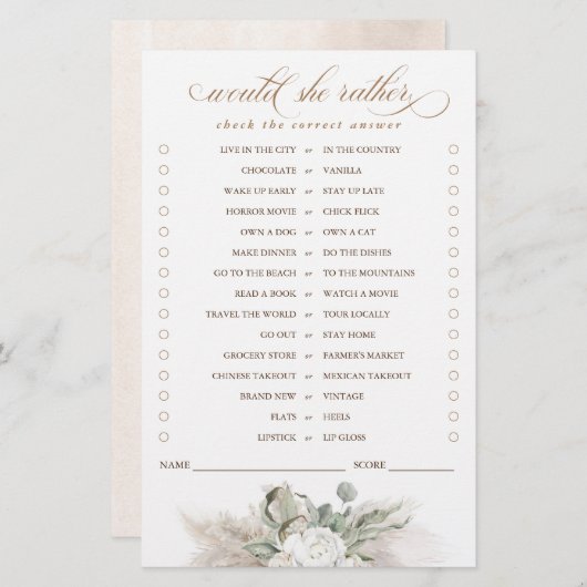 彼女はむしろパンパスグラスブライダルゲーム (正面/裏面)