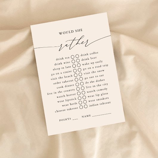 彼女はむしろパーティー エンクロージャーカード