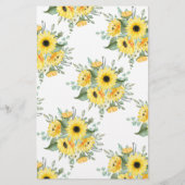 彼女はむしろヒマワリのブライダルシャワーのゲームカード チラシ (裏面)