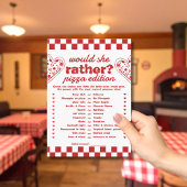 彼女はむしろピザのバチェロレッテゲームカード 招待状