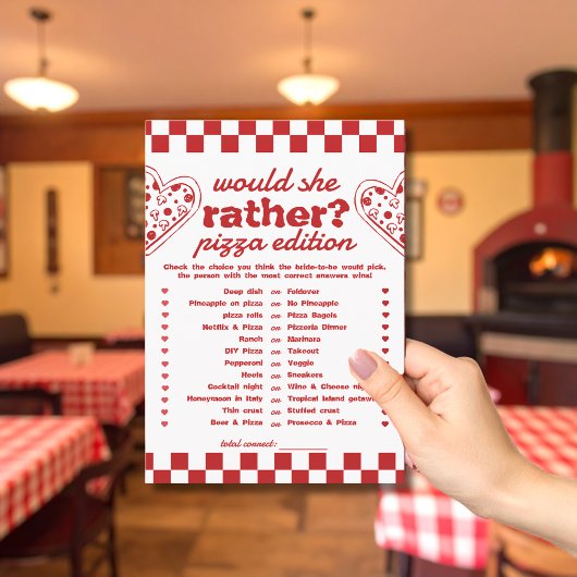 彼女はむしろピザのバチェロレッテゲームカード 招待状