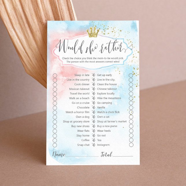 彼女はむしろピンク色の青い金ゴールド性別がゲームを明らかにするか (クリエイターアップロード済み)