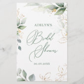 彼女はむしろフローラの葉のブライダルシャワーゲーム (裏面)