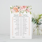 彼女はむしろフローラの葉のブライダルシャワーゲーム (スタンド正面)