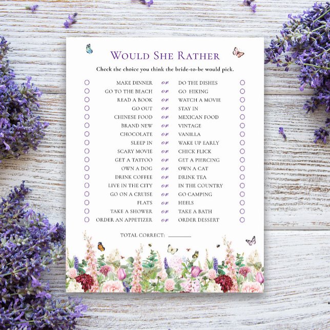 彼女はむしろフローラブライダルシャワーゲーム (クリエイターアップロード済み)