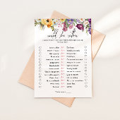 彼女はむしろフローラブライダルシャワーゲーム 招待状