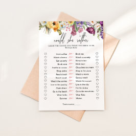 彼女はむしろフローラブライダルシャワーゲーム 招待状