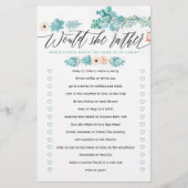 彼女はむしろフローラボーブライダルシャワーゲーム (正面)