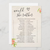 彼女はむしろブライダルシャワーのゲームカード シーズンカード (正面/裏面)