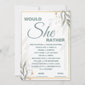 彼女はむしろブライダルシャワーゲームの招待状 招待状 (正面)