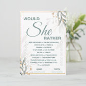 彼女はむしろブライダルシャワーゲームの招待状 招待状 (スタンド正面)