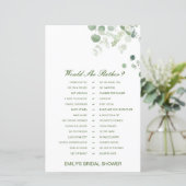 彼女はむしろブライダルシャワーゲーム印刷を (スタンド正面)