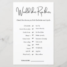 彼女はむしろブライダルシャワーゲーム